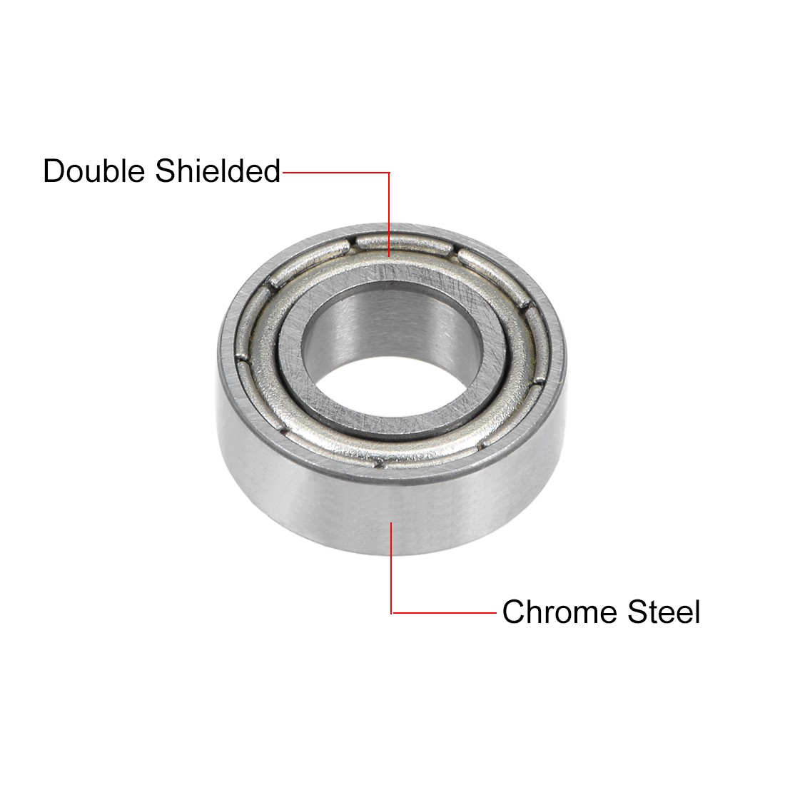 MR126ZZ Deep Groove Ball Bearing 6x12x4mm Double Shield Chrome Bearings 5pcs