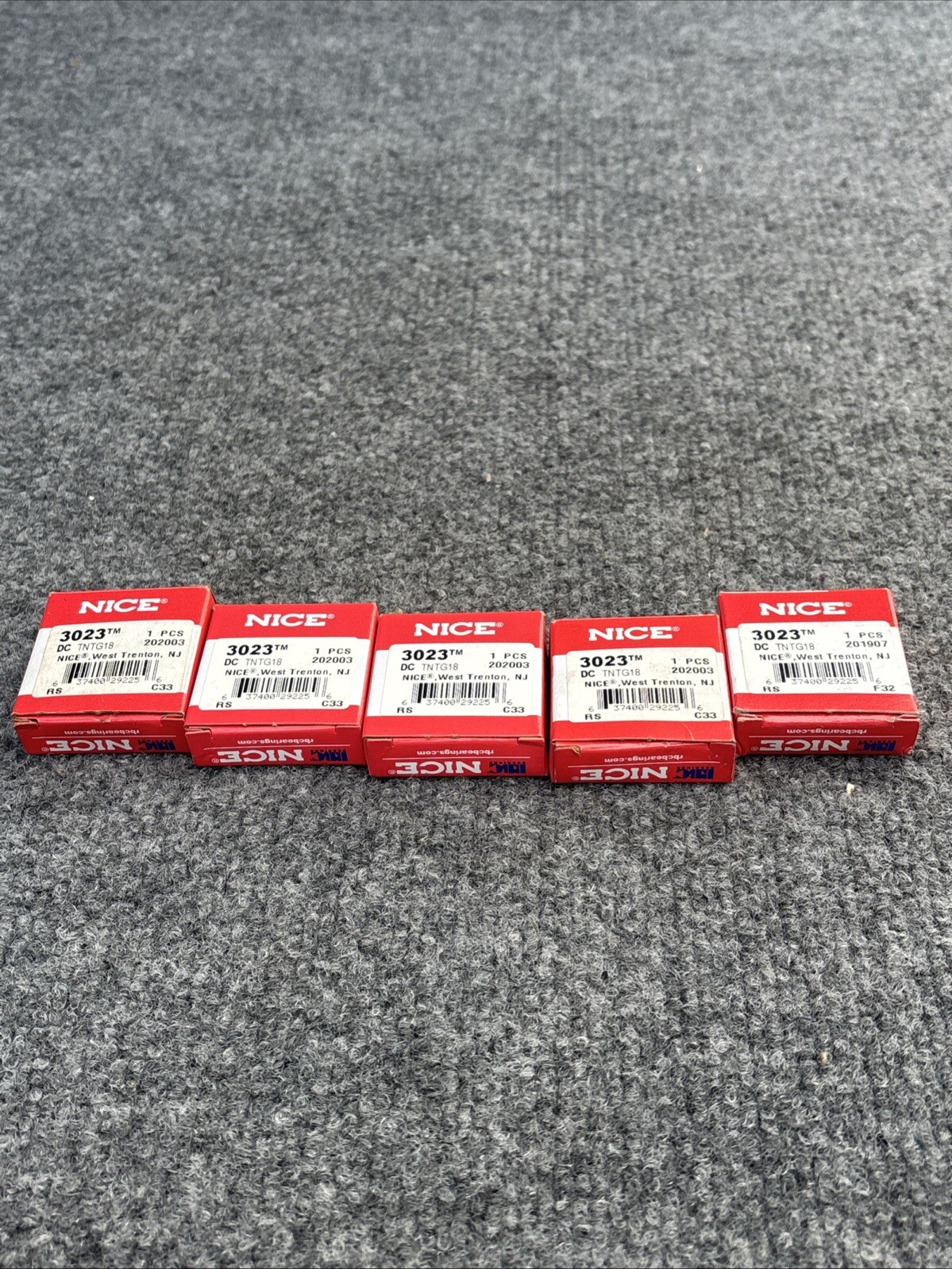 Lot of 5 Pcs. – RBC Bearing 3023DCTNTG18 Radial/Deep Groove Ball Bearings, NICE