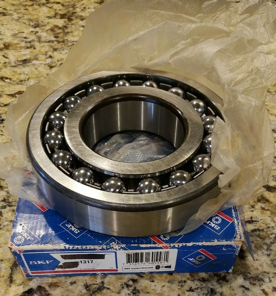 SKF 1317 Bearing Self Aligning Ball Bearing Double Row85x180x41mm New Old Stock