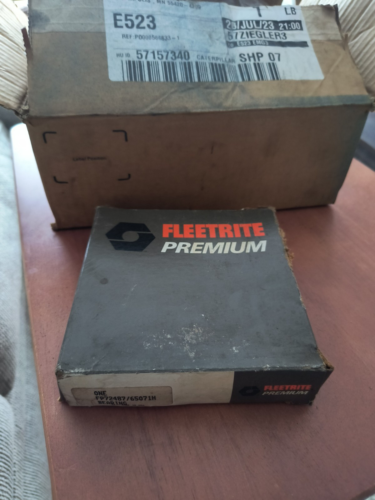 FLEETRITE PREMIUM NavistarInternational 72487 Bearing Race 65071-H Race Cup NOS