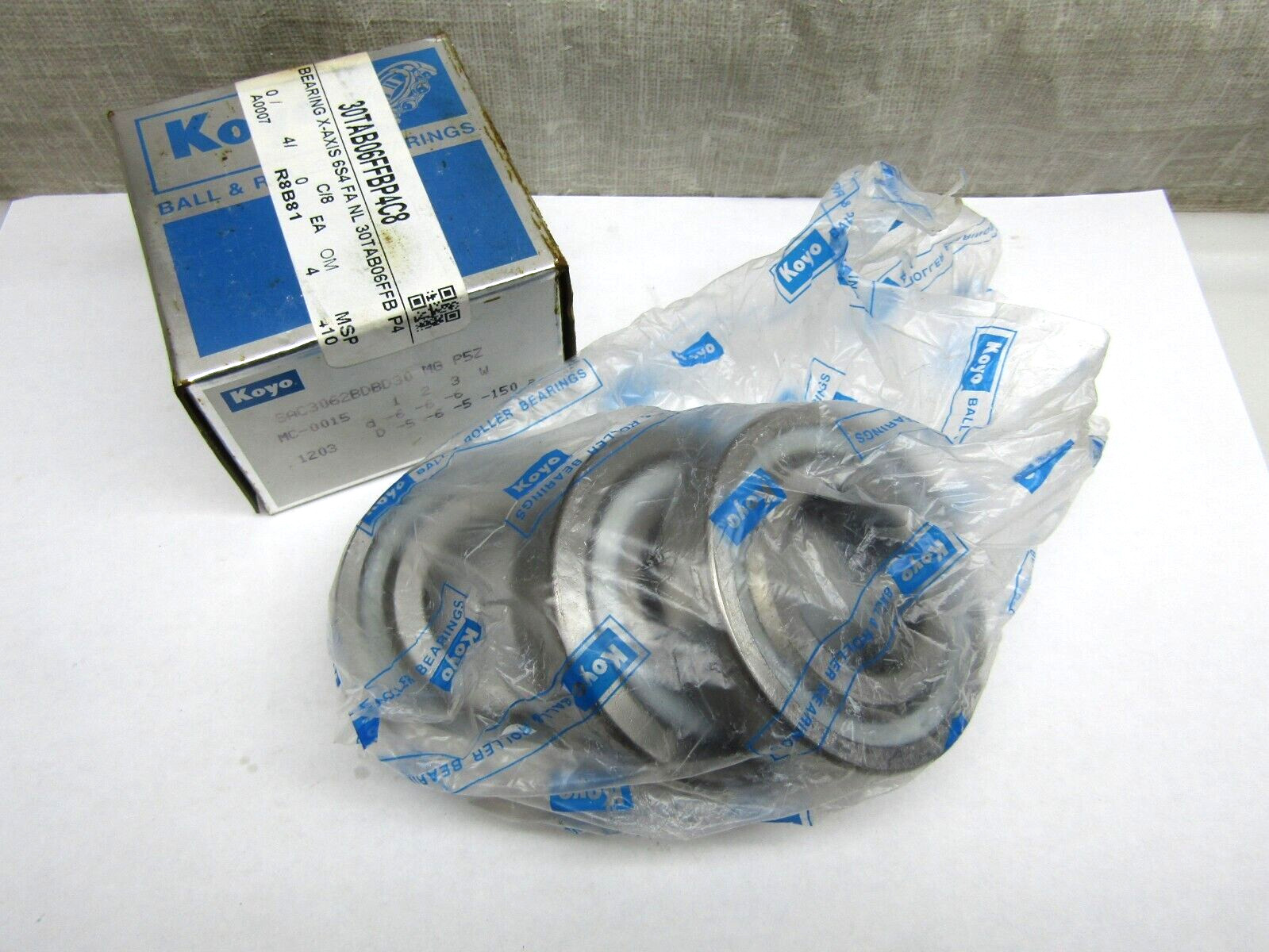 Koyo SAC3062BDBD30 MG P5Z 30mm x 62mm x 15mm ea 3 Bearing Matched Set