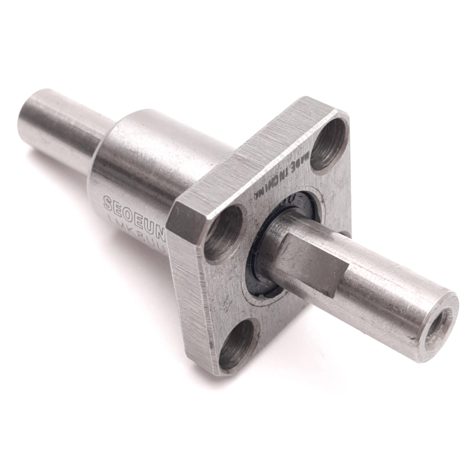 SEOEUN LMK8UU Flanged Linear Ball Bearing, 4-Row, ø8mm Bore, 60mm Rod, 402N Max