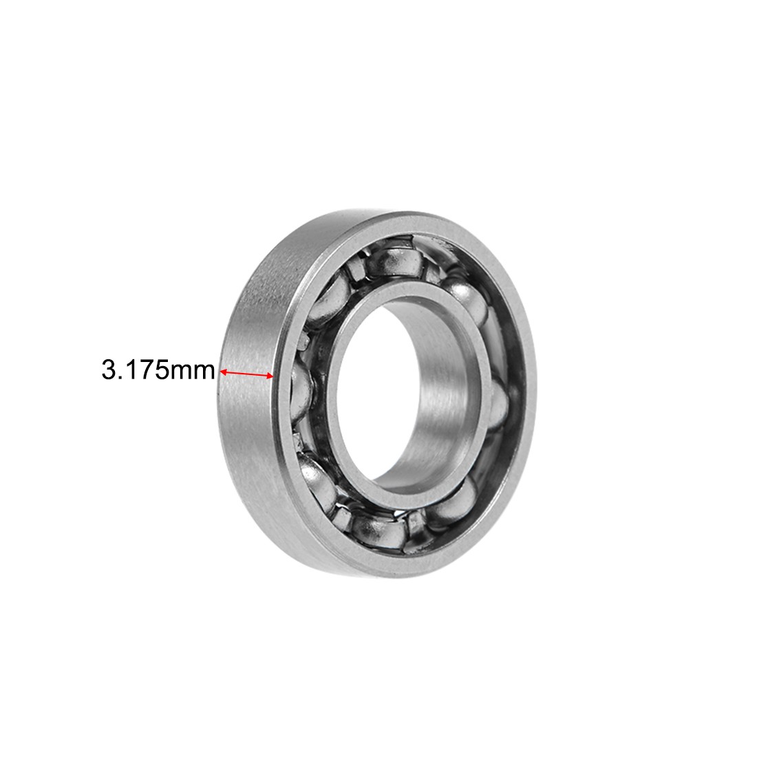 5Pcs R188 Deep Groove Ball Bearing 1/4″x1/2″x1/8″ Open Type Z2