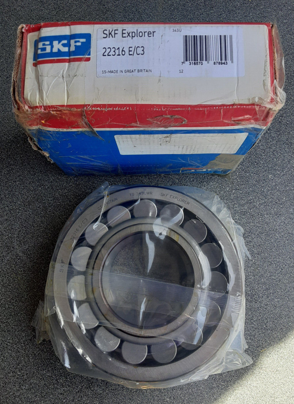 SKF 22312E/C3 Spherical Roller Bearing