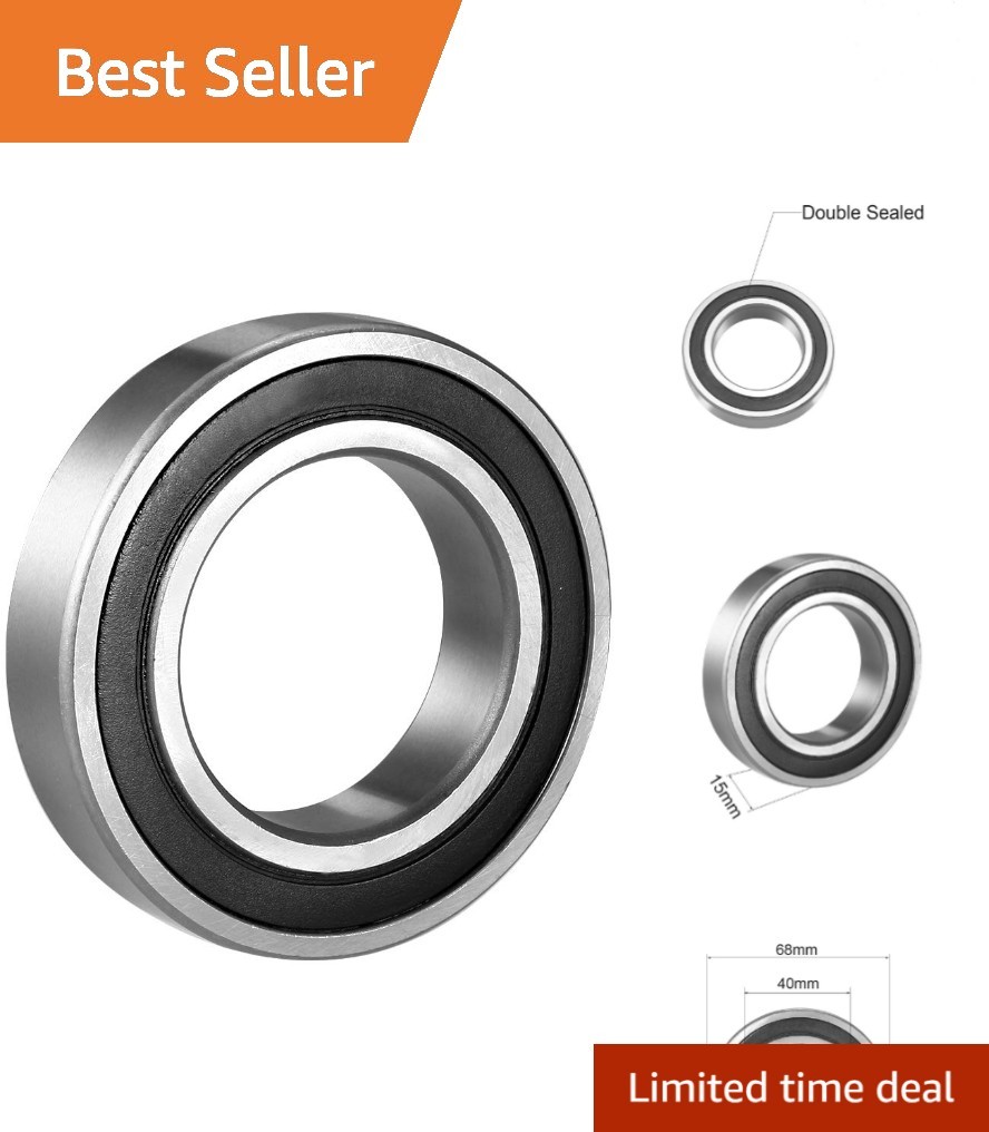 6008-2RS Deep Groove Ball Bearing Double Sealed 180108, 40mm x 68mm x 15mm Ch…