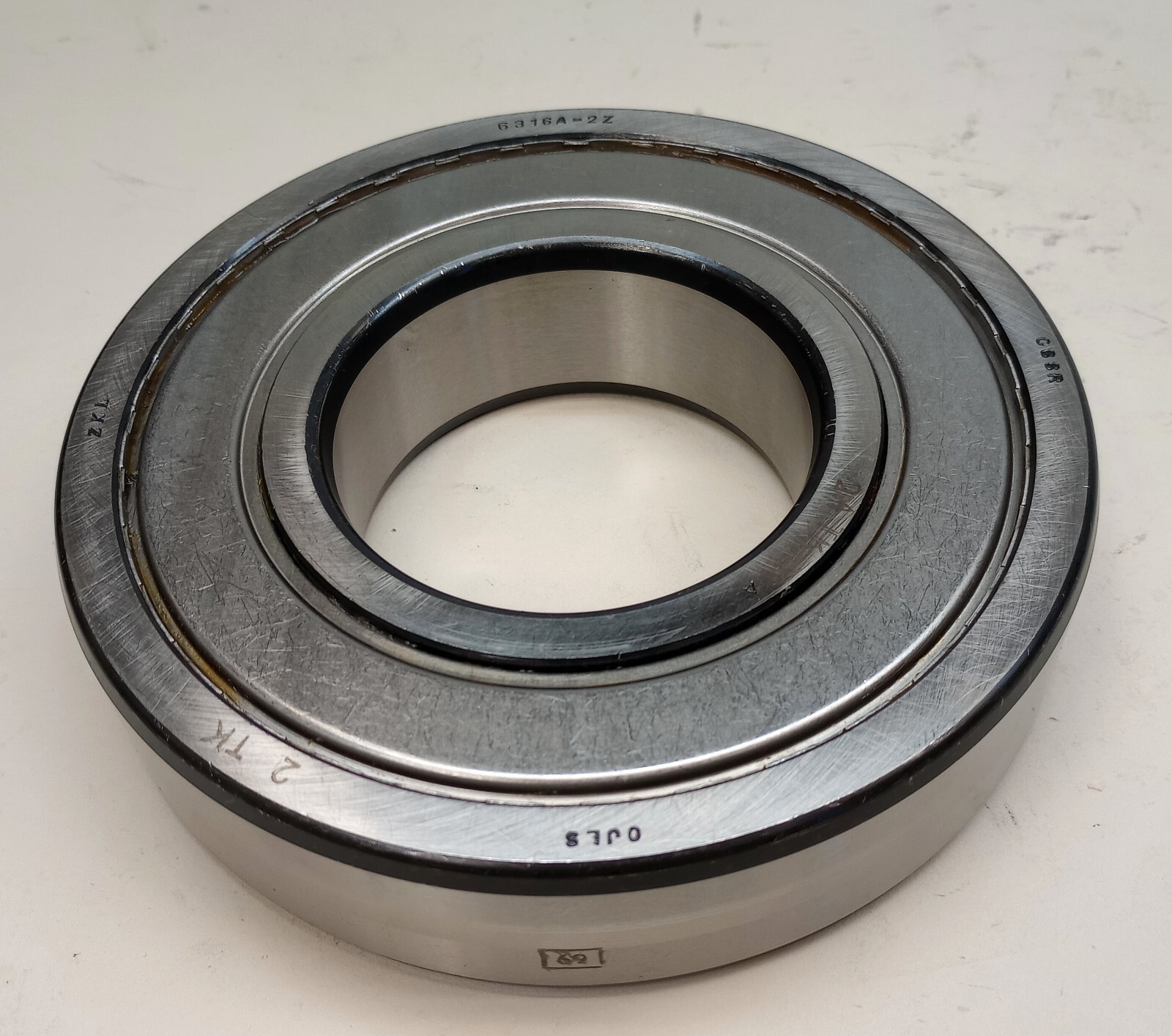 ZKL 6316A-2Z Ball Bearing Deep Groove 80mm ID X 170mm OD X 39mm W Shielded
