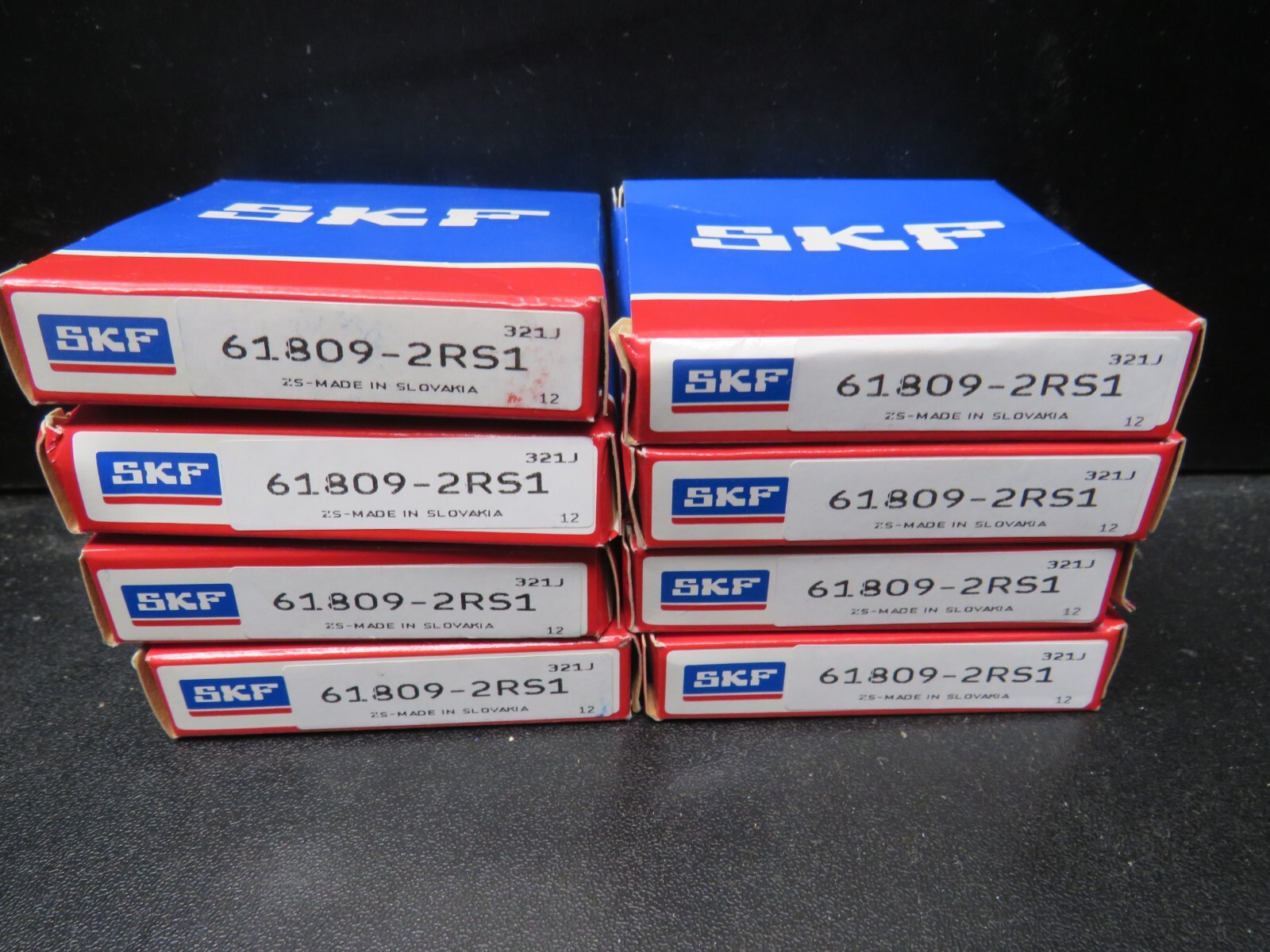 SKF 61809-2RS1 Bearing Lot of 8!