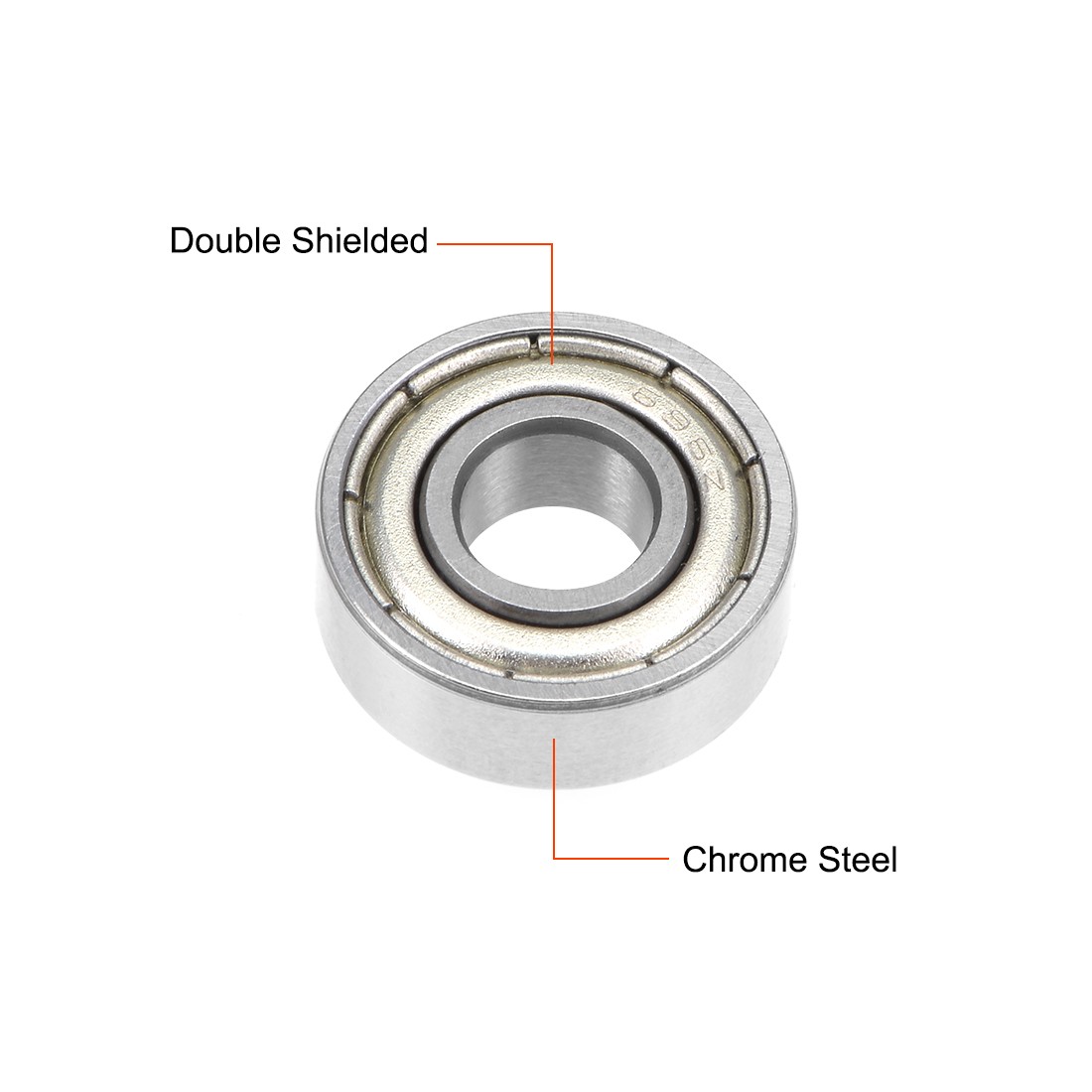 10 Pcs 6x15x5mm Ball Bearing Double Shielded ABEC-3 Bearings 696ZZ
