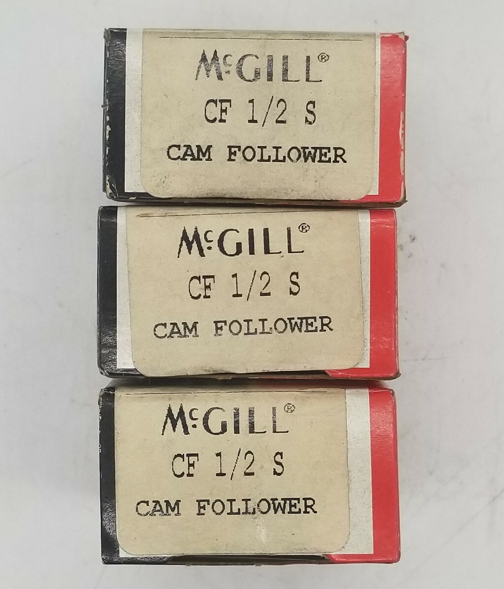 One(1) McGill CF 1/2 S Cam Follower Roller Bearing