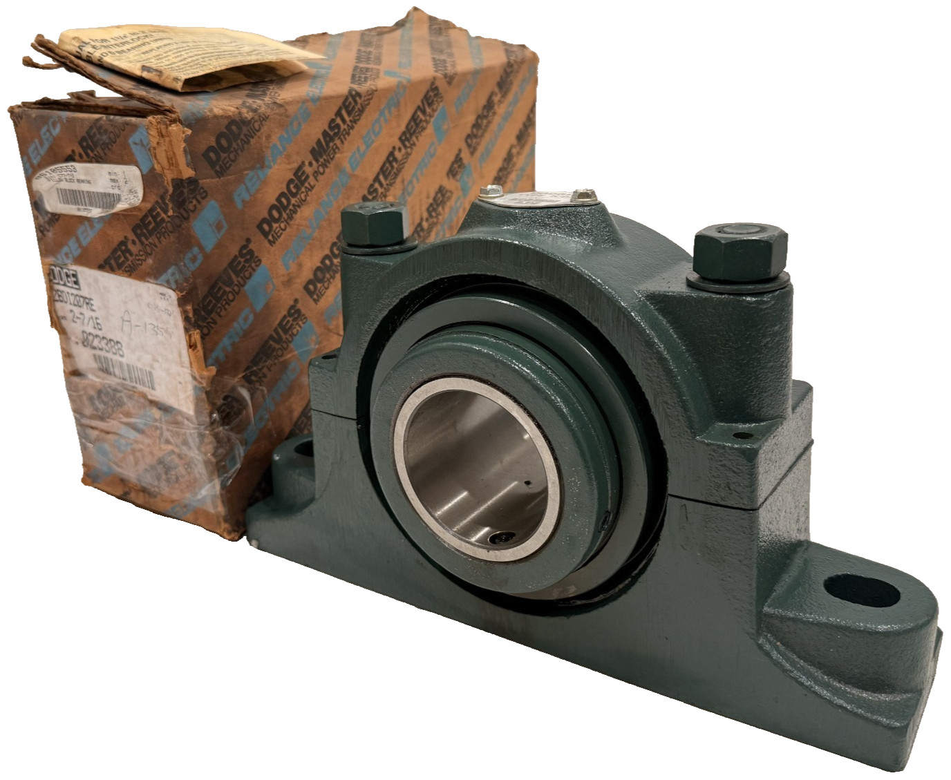 NEW DODGE 023388 PILLOW BLOCK BEARING P2BDI207RE 2-7/16″ BORE TYPE K/DI