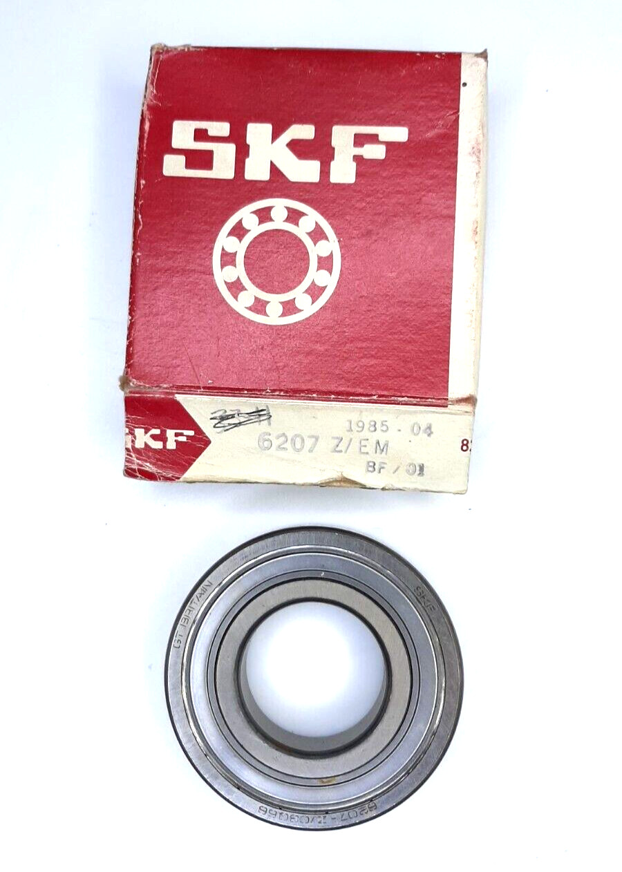 NEW SKF 6207-Z/EM ONE SIDE OPEN BALL BEARING ONE SIDE METAL SHIELD