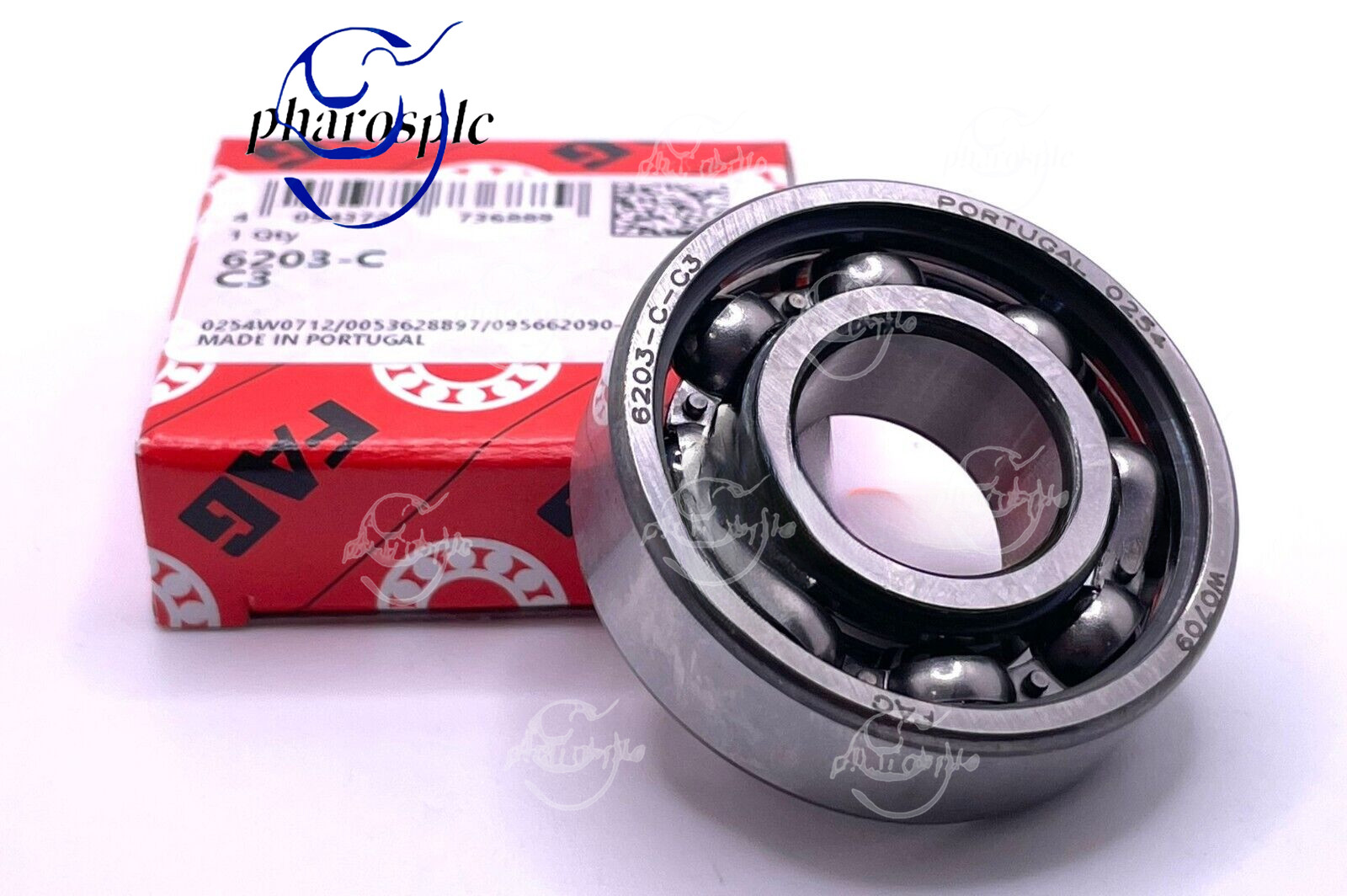 FAG 6203 C3 Deep Groove Bearing 17 x 40 x 12mm OPEN NO SEALS 6203 C C3