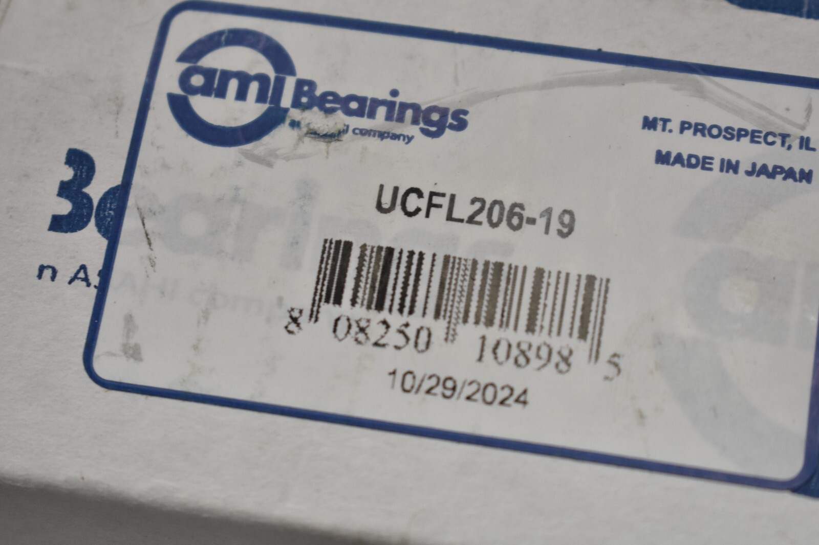 AMI Bearings Single Row Ball Bearing Tool 1-3/16″ Wide Set Screw 2 Bolt Flange