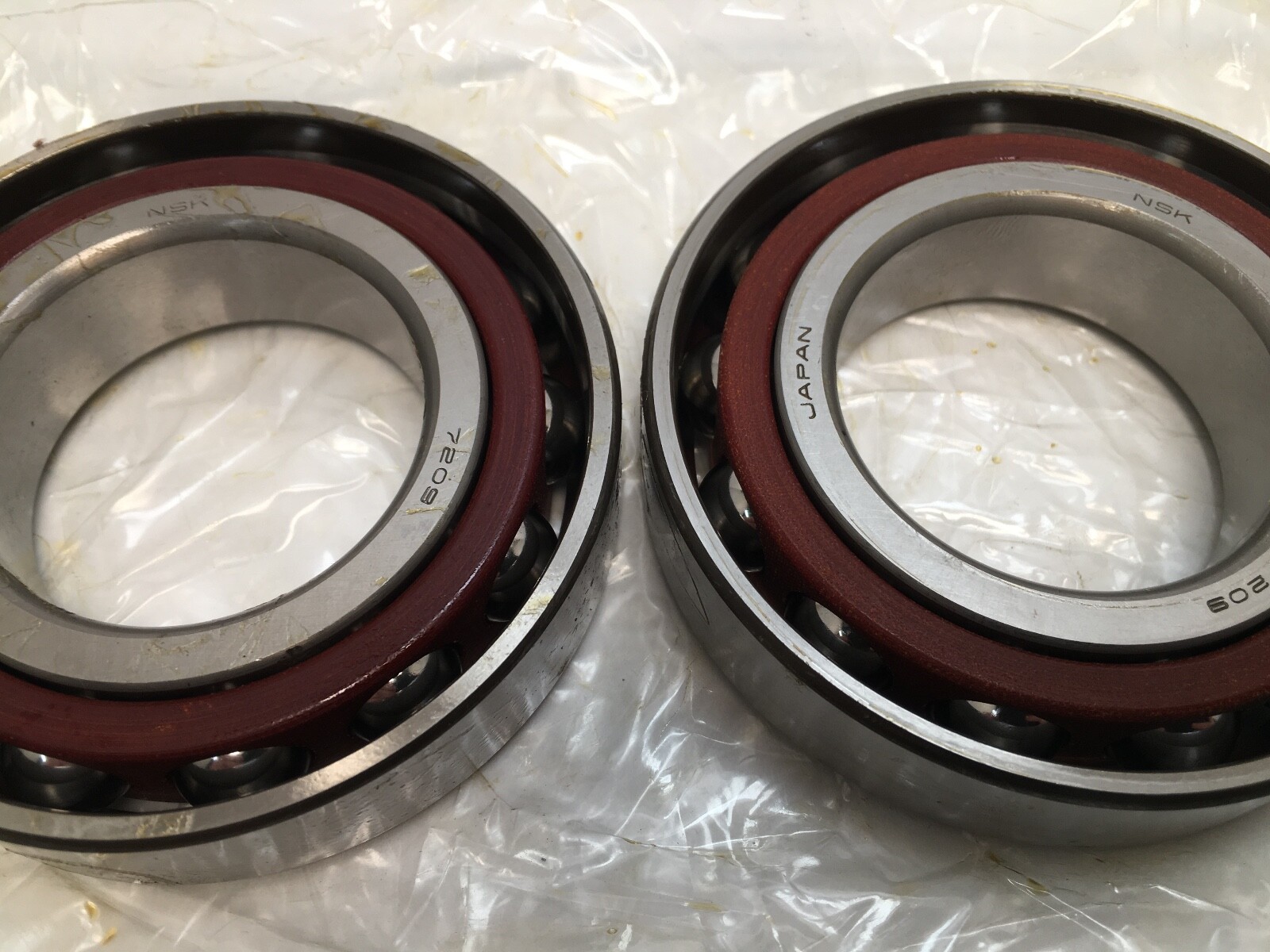 NSK 7209CTDULPA7 Bearing 45x85x19 mm 7209-CT-DUL-PA7 ABEC7 Japan 2 Pcs