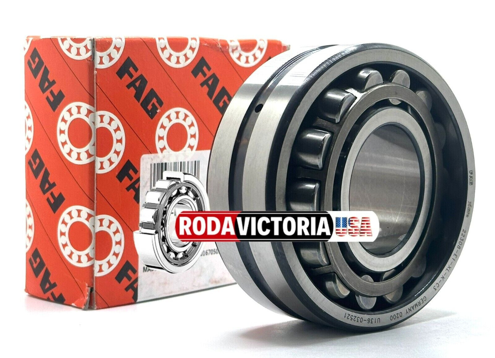 FAG GERMANY 22308 E1 XL C4 SPHERICAL ROLLER BEARING 90x90x33mm