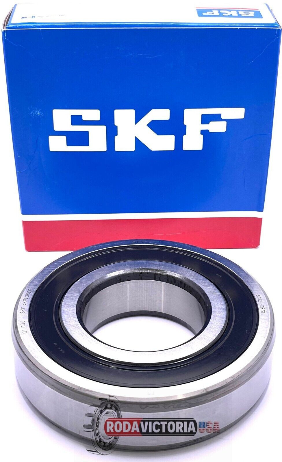 SKF 6312 2RS1 Deep Groove Ball Bearing, Rubber Sealed 60x130x31 mm