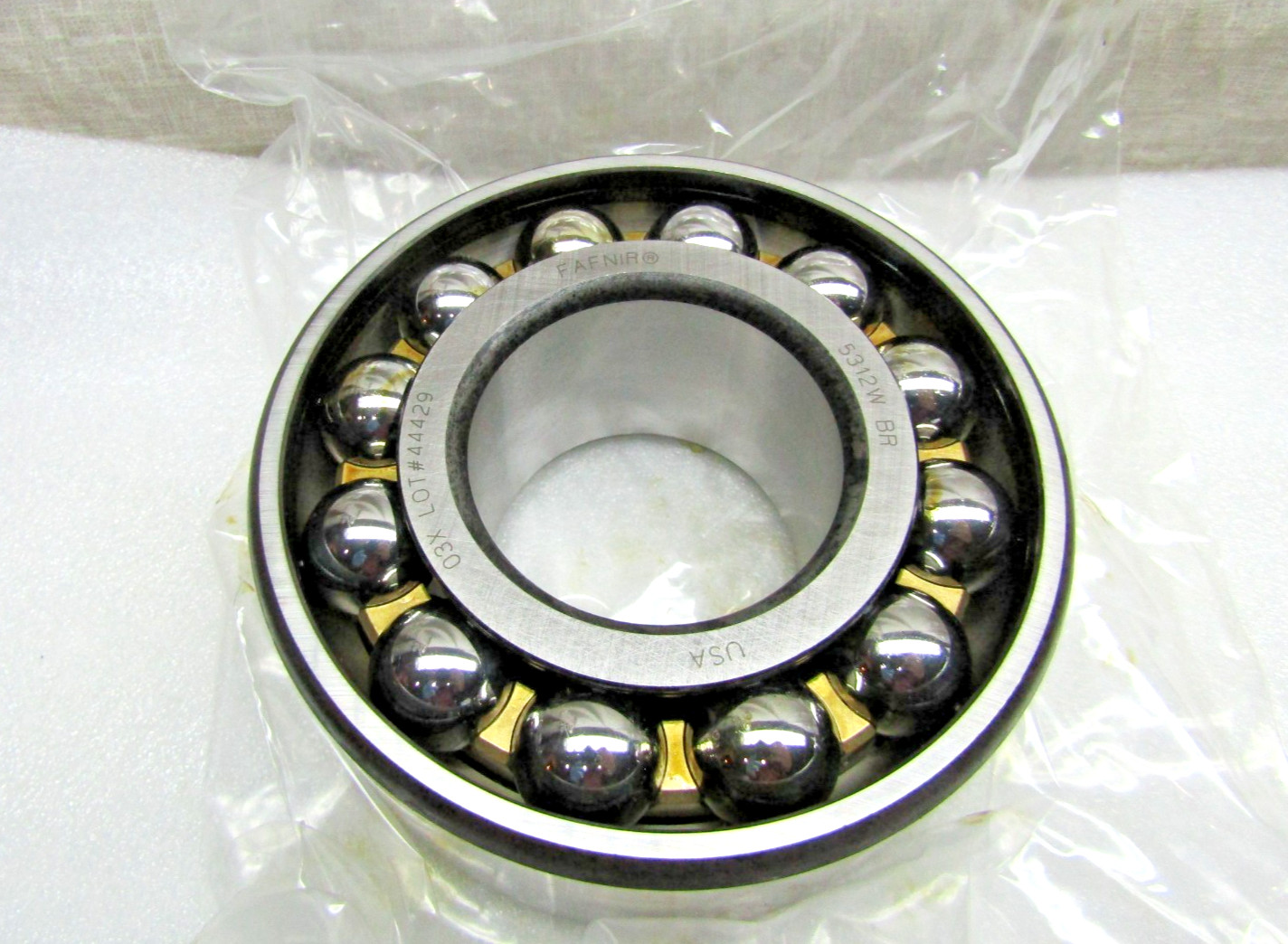 Timken Fafnir 5312W BR 60mm X 130mm X 54mm Angular Contact Bearing Made in USA