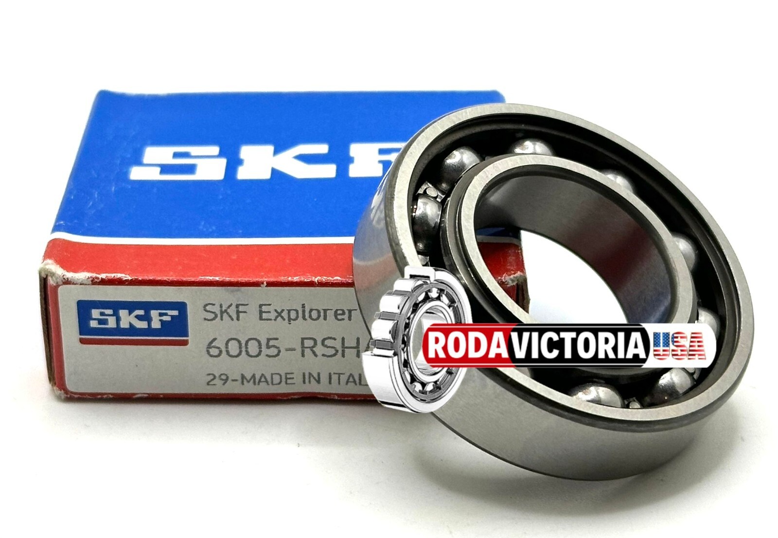 SKF 6005 RSH C3 BALL BEARING, RUBBER SEALED ONE SIDE 25x47x12mm
