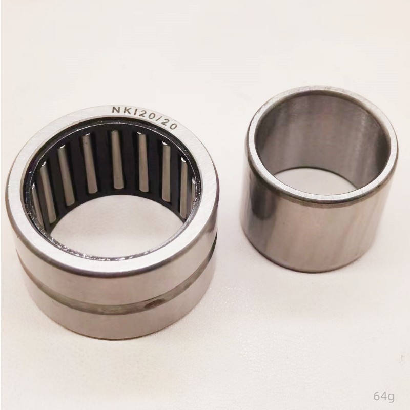 NKI Needle Roller Bearings with Inner Ring, Chrome Steel ID:20/22/25/28/30mm