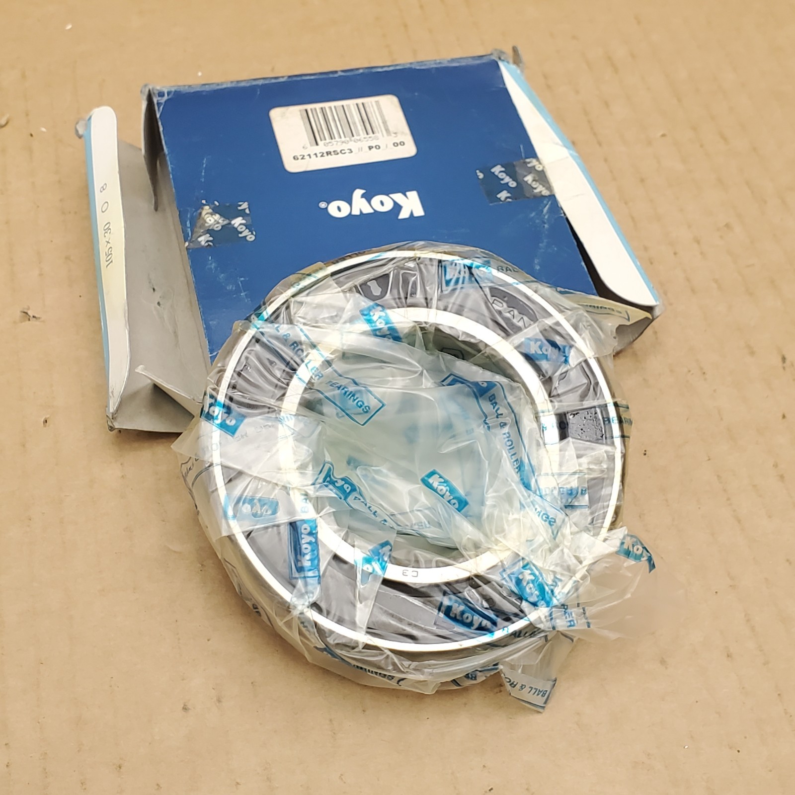 KOYO 6211-2RS C3 Double Rubber Shield Deep Groove Ball Roller Bearing – NEW