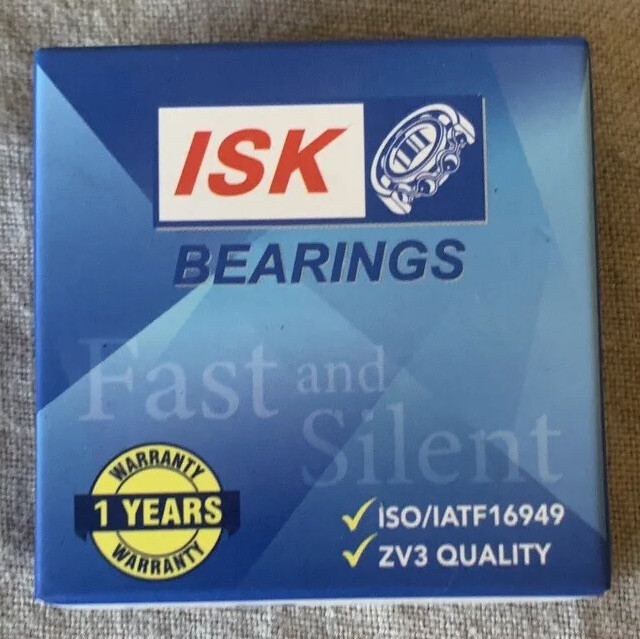 ISK 6205-2RS 25X52X15MM Double Rubber Seal Bearings USA Brand (2 PACK) Pair