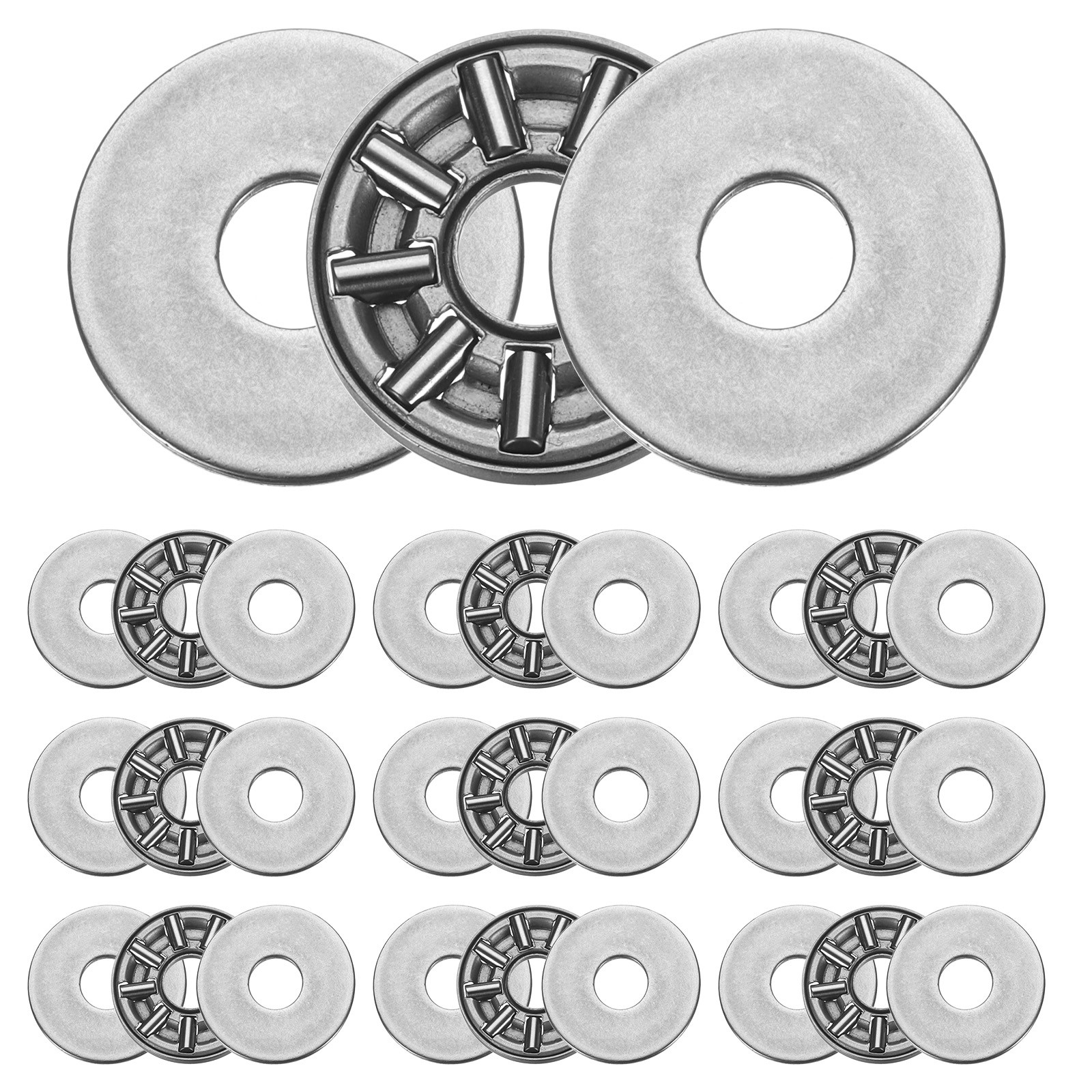 10 Sets AXK0819 Thrust Needle Roller Bearings 8x19x4mm, P5 (ABEC 5)