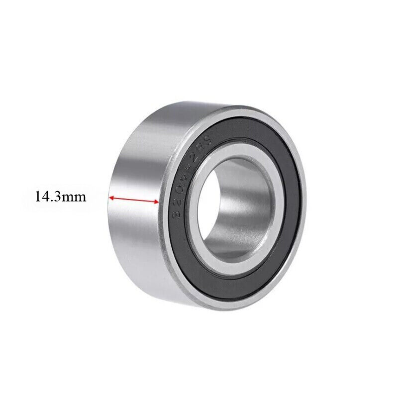 2Pcs 3200-2RS Angular Contact Ball Bearing Sealed Bearings 10x30x14.3mm