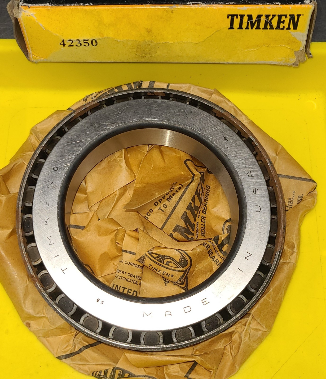 Timken 42350 Tapered Roller Bearing Cone, 3.5″ Bore, 1.1406″ Width