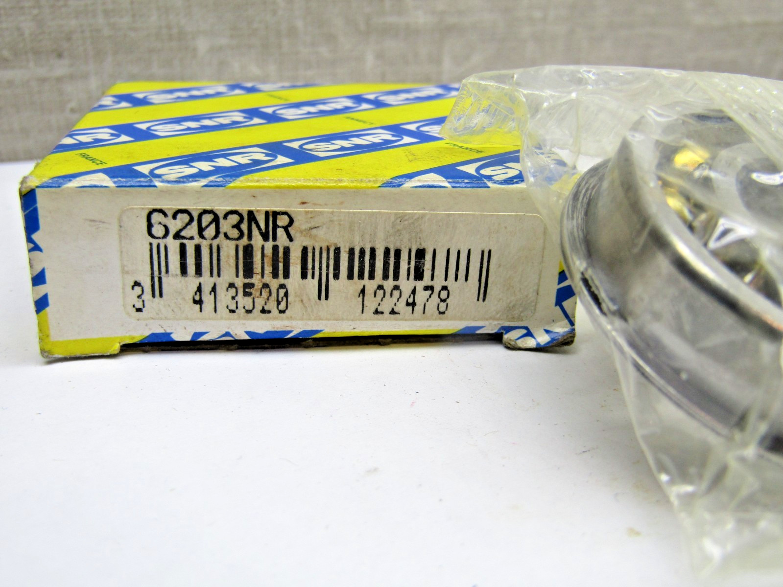 SNR France 6203NR 17mm X 40mm X 12 mm Open Snap Ring Bearing