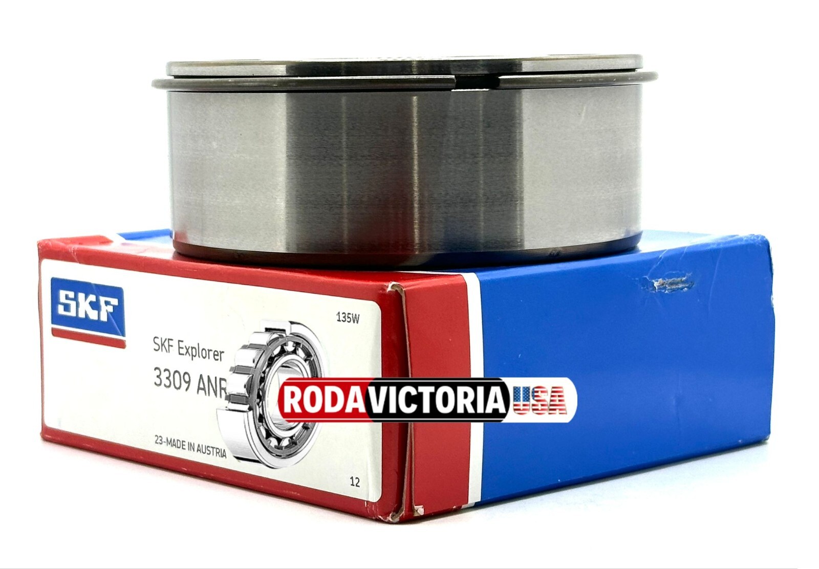 SKF 3309 ANR C3 ANGULAR CONTACT BALL BEARING + SNAP RING 45x100x39.7mm