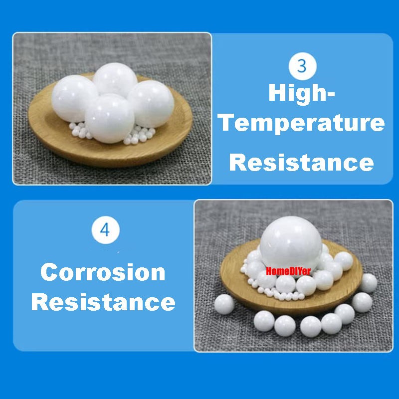 Zirconium Oxide Ceramic Bearing Balls Grade 5 Precision ZRO2 Ball Ø 1mm~31.75mm