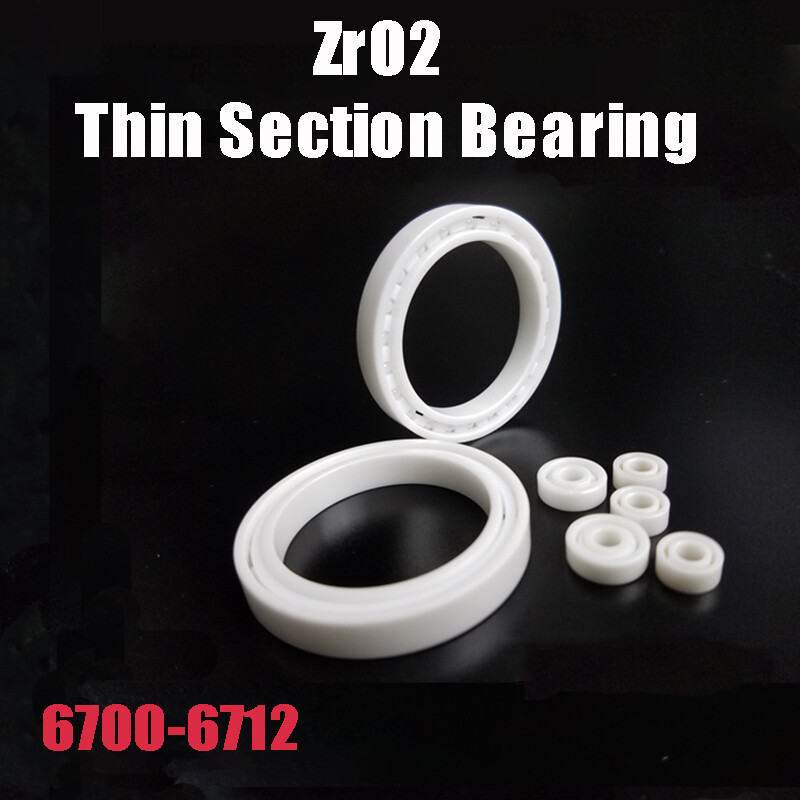 Zirconia Full Ceramic Bearing Thin Section Roller Ball Bearings 6700 6704-6712