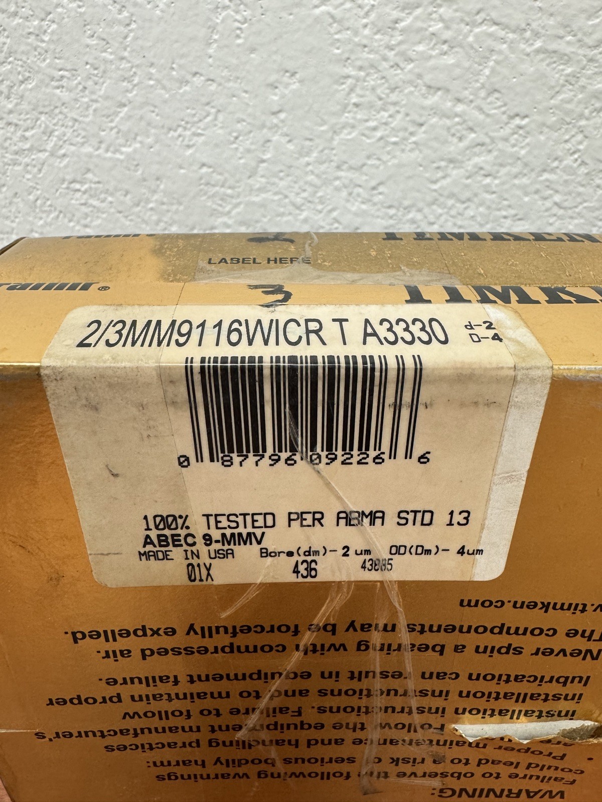 Machine Bearings – Timken Fafnir 2/3MM9116WICR T A3330 Bearing 2 Pcs set