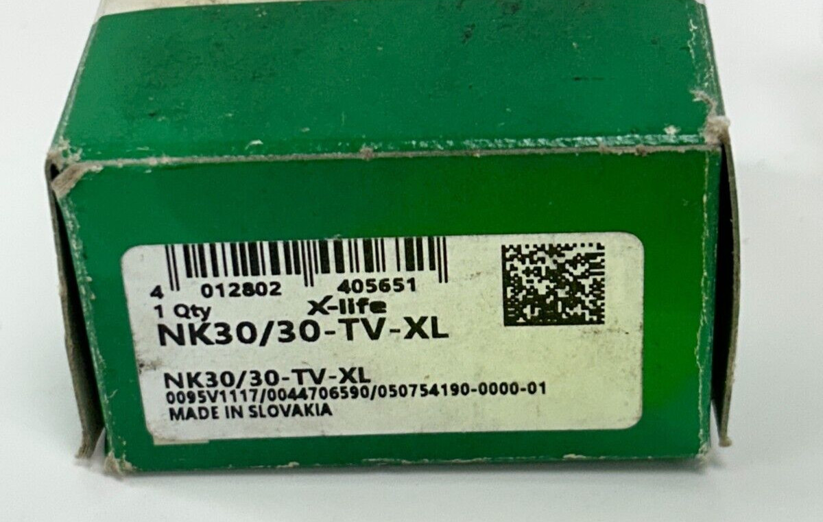 INA NEEDLE BEARING NK30/30-TV-XL 30MM ID 40MM OD 30MM WIDTH