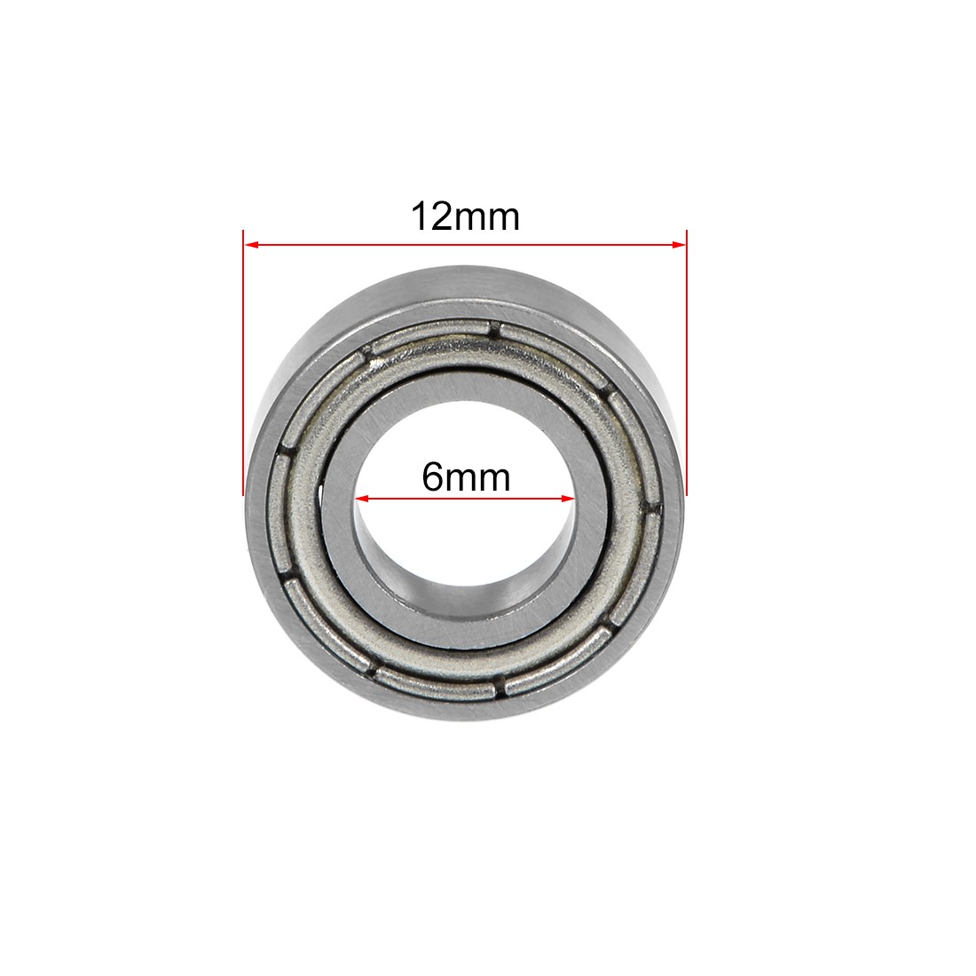 MR126ZZ Deep Groove Ball Bearing 6x12x4mm Double Shield Chrome Bearings 5pcs
