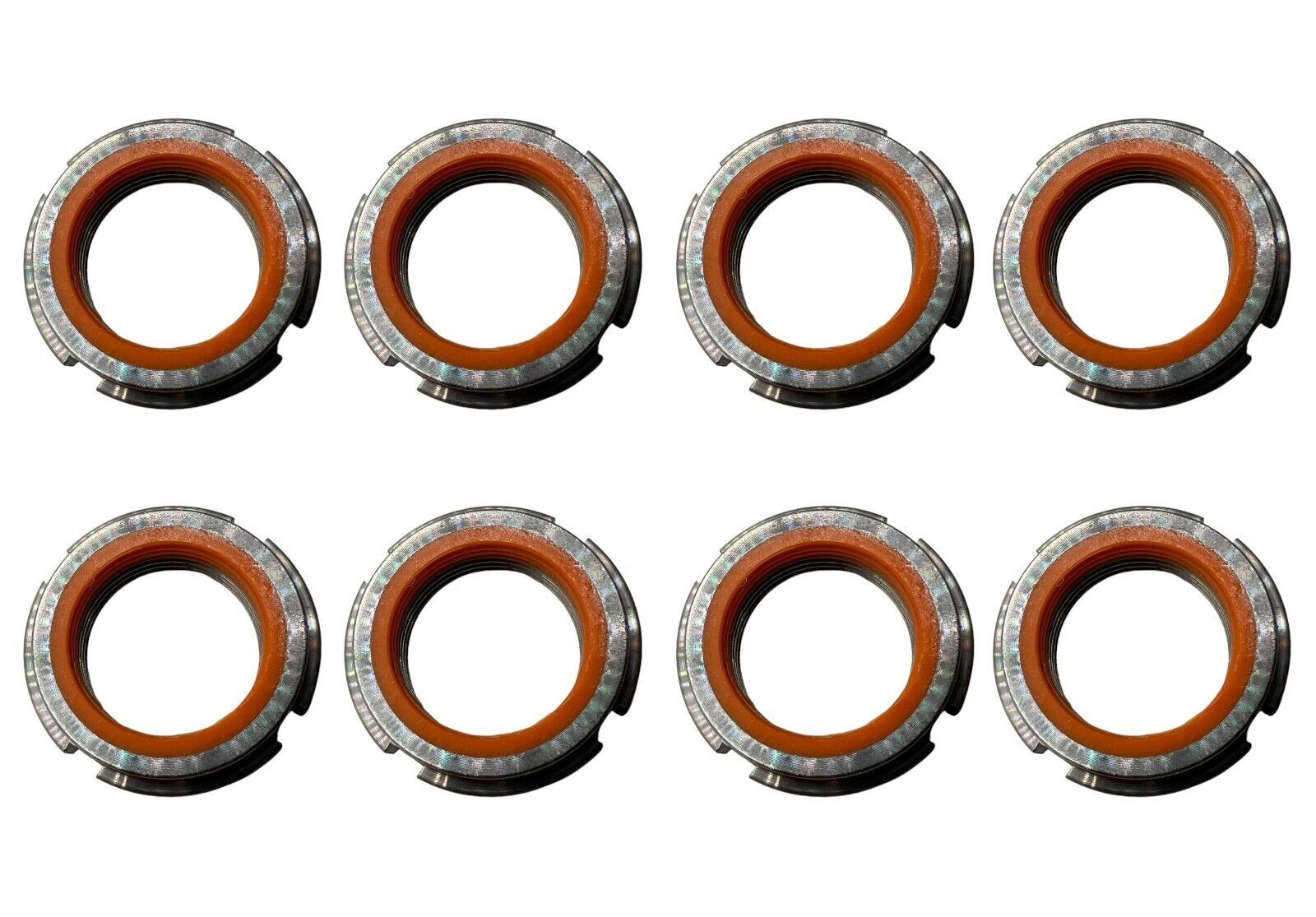 (QTY 8) Whittet Higgins Bearhug Threaded Shaft & Bearing Locknut BM-05