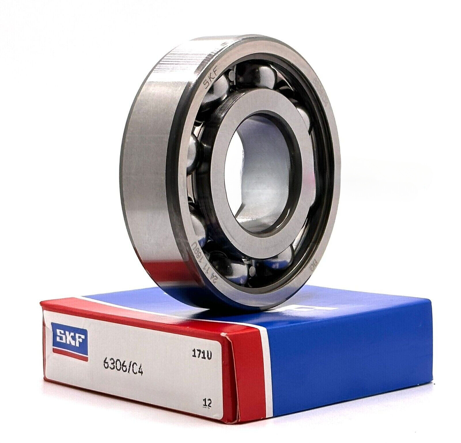 SKF 6306 C4 OPEN NO SEALS Ball Bearing 30x72x19mm