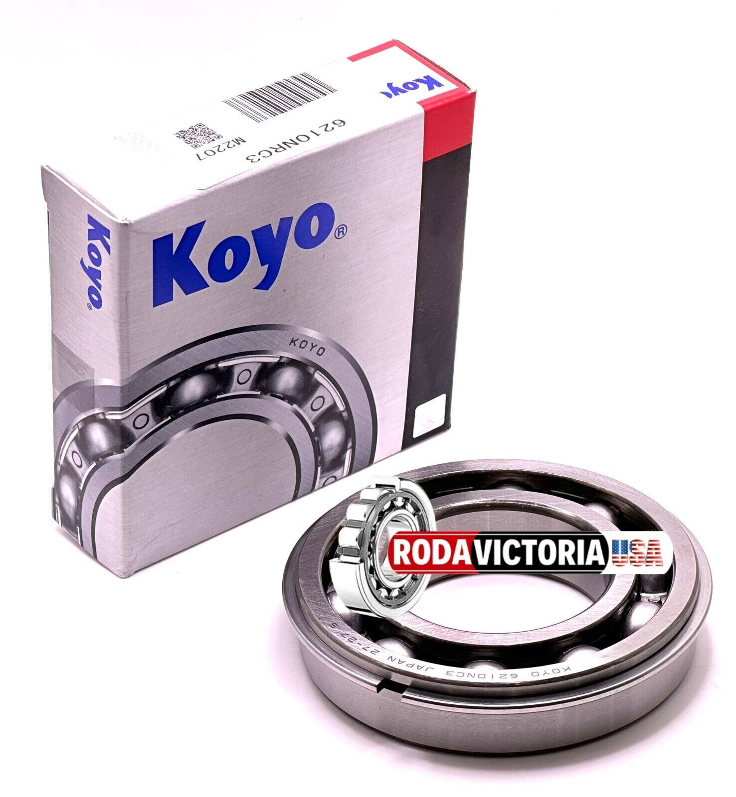 KOYO JAPAN 6210 NR C3 BALL BEARING, OPEN TYPE, NO SEALS + SNAP RING 50x90x20mm