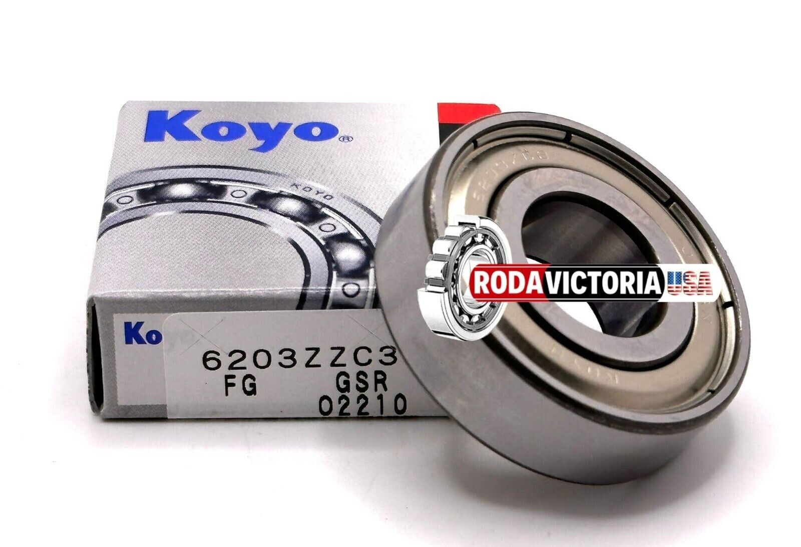 KOYO JAPAN 6203 ZZ C3 DEEP GROOVE BALL BEARING, METAL SHIELDED 17x40x12mm