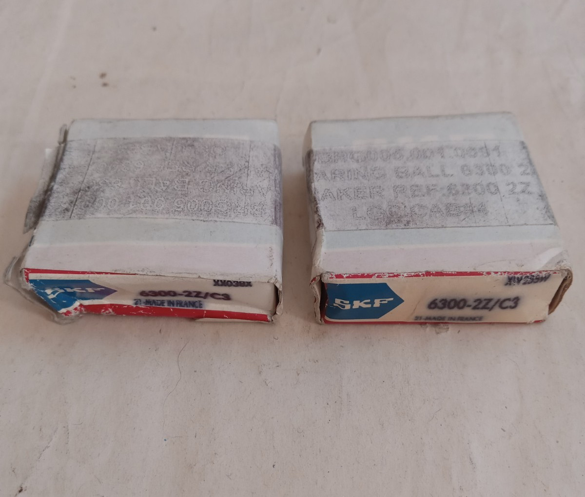 SKF 6300-2Z/C3 DEEP GROOVE BALL BEARING *(Lot of 2)* METAL SHIELDED 10x35x11mm