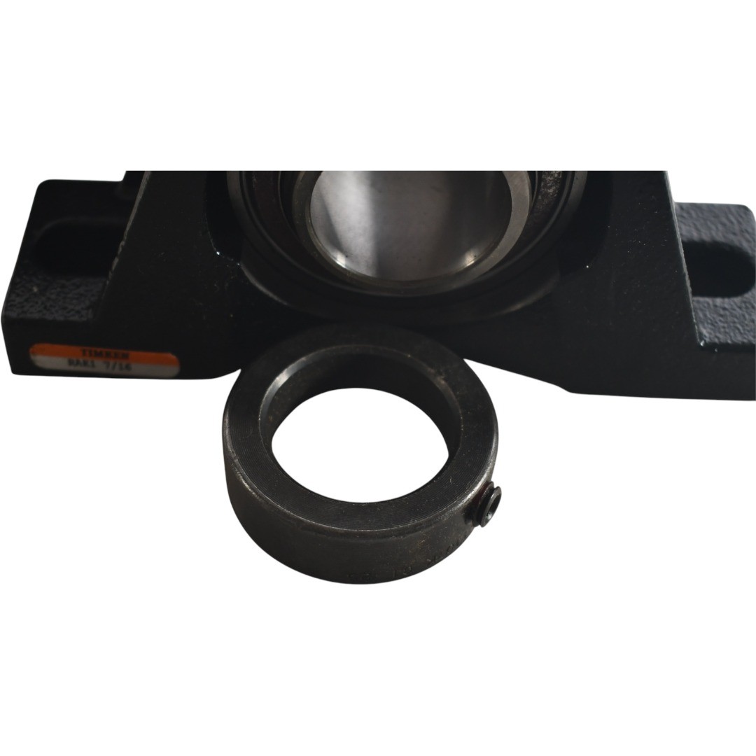 NEW Timken RAK1 7/16 Pillow Block Ball Bearing Unit – 2-Bolt Base, 1-7/16 in Bor