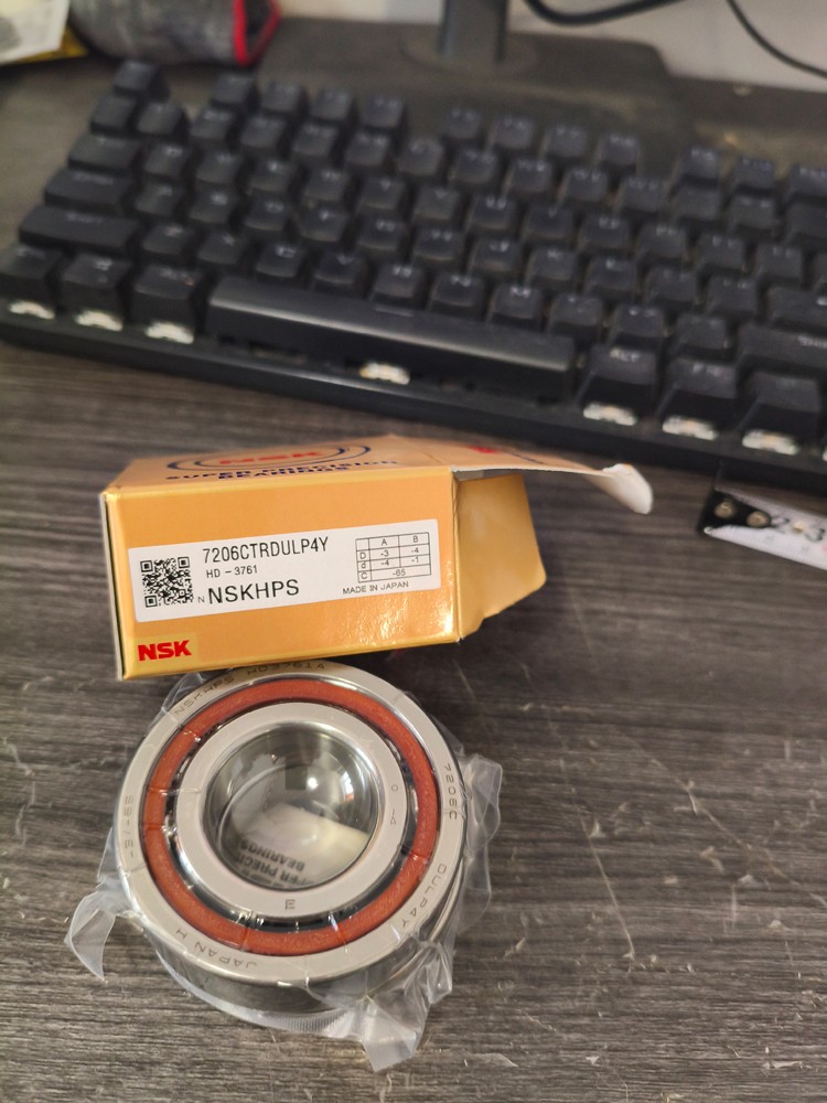 NSK 7206CTRDULP4Y Abec-7 Super Precision Spindle Bearings. ( Set of Two )
