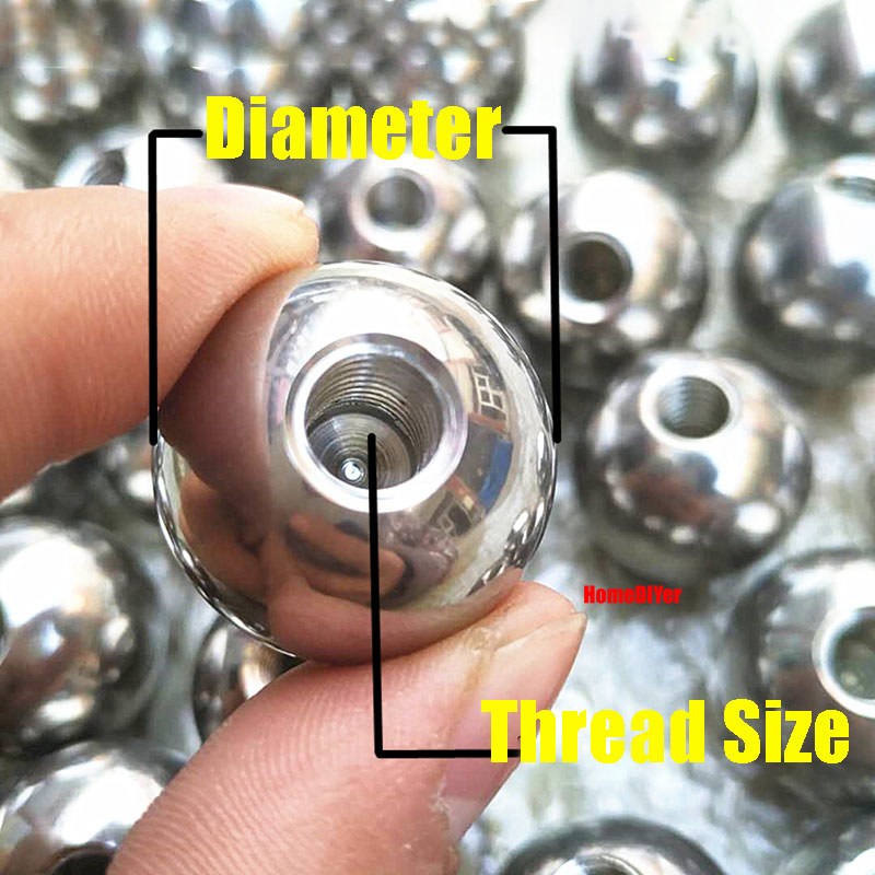 Stainless Steel Drilling Balls Female Thread M6 M8 M12 Blind Hole Ball Knob Nut