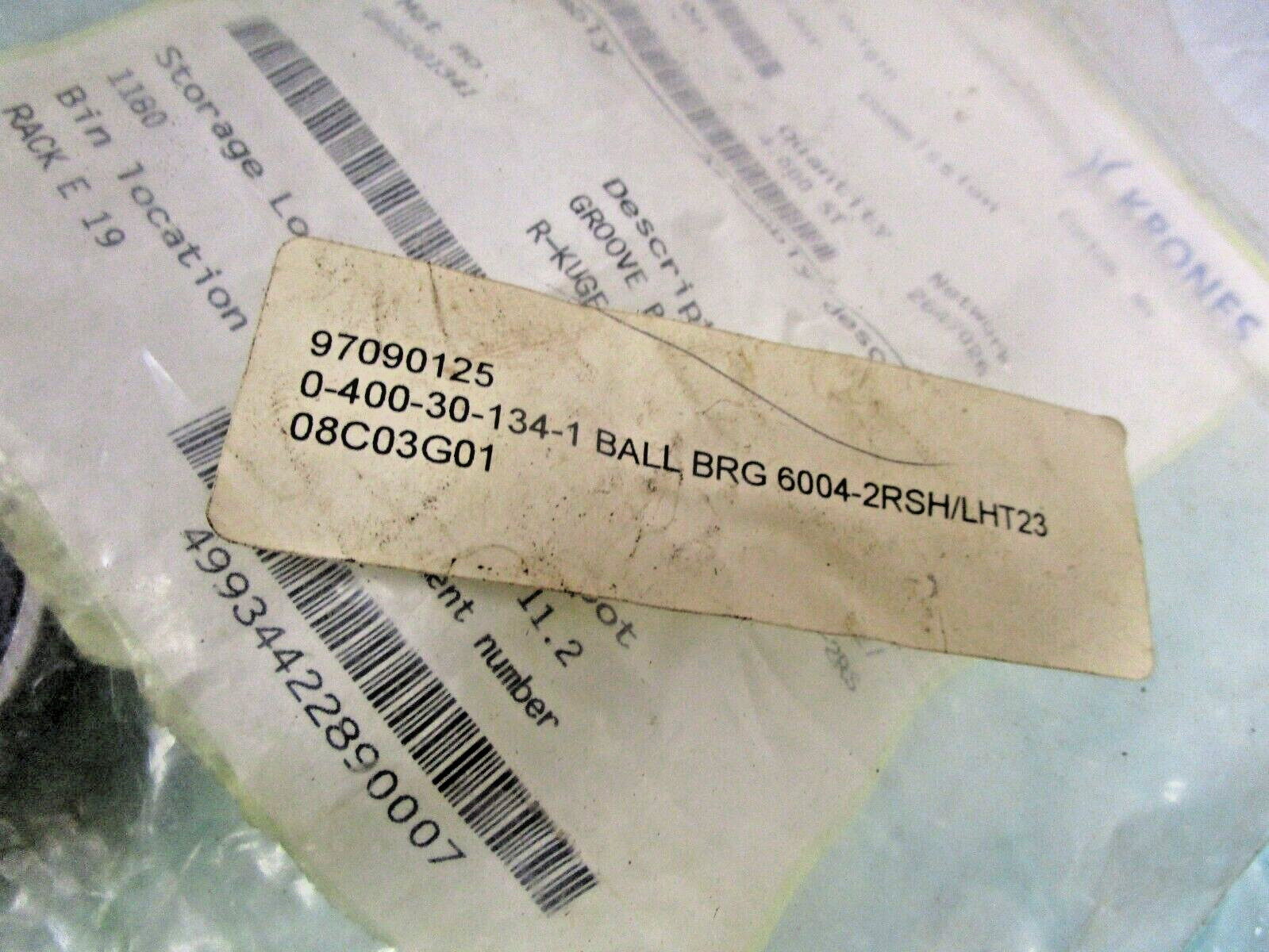 NEW LOT OF 4, 0-400-30-134-1, 6004 2RSH/LHT23 Ball Bearing