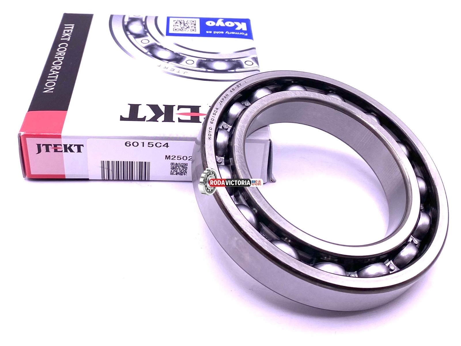KOYO 6015 C4 Deep Groove Ball Bearing, Open Type, No Seals 75x115x20 mm