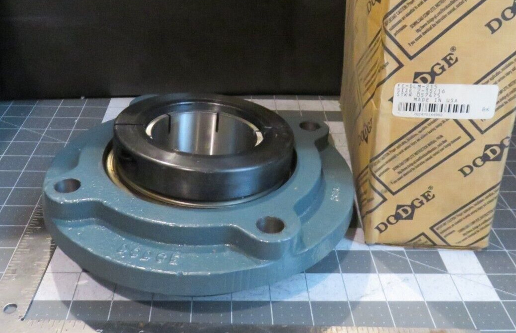 Dodge 057475 FC-DLM-215 2-15/16 Bore 4-Bolt Piloted Flange Mount Clamp Collar