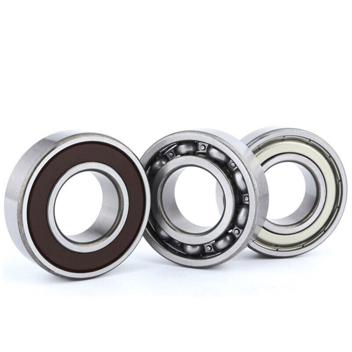 2 Pcs Stainless Steel Ball Bearing Open Rubber Seals Metal Shield Select Size
