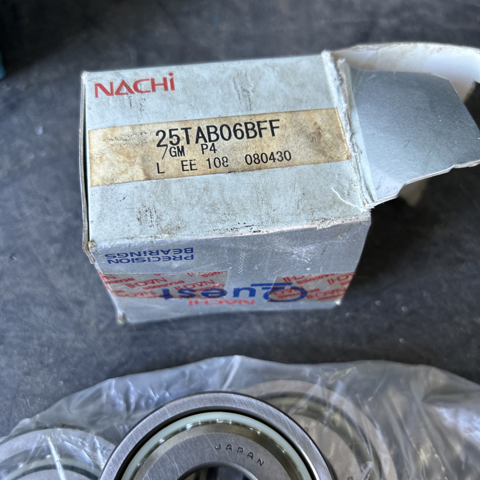 Nachi 25TAB06BFF /GM P4 25mm X 62mm X 15mm ea 3 Bearing Matched Set