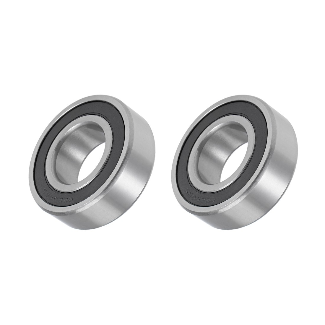 Deep Groove Ball Bearings 62206-2RS 30x62x20mm 2Pcs Chromium Steel Double Sealed