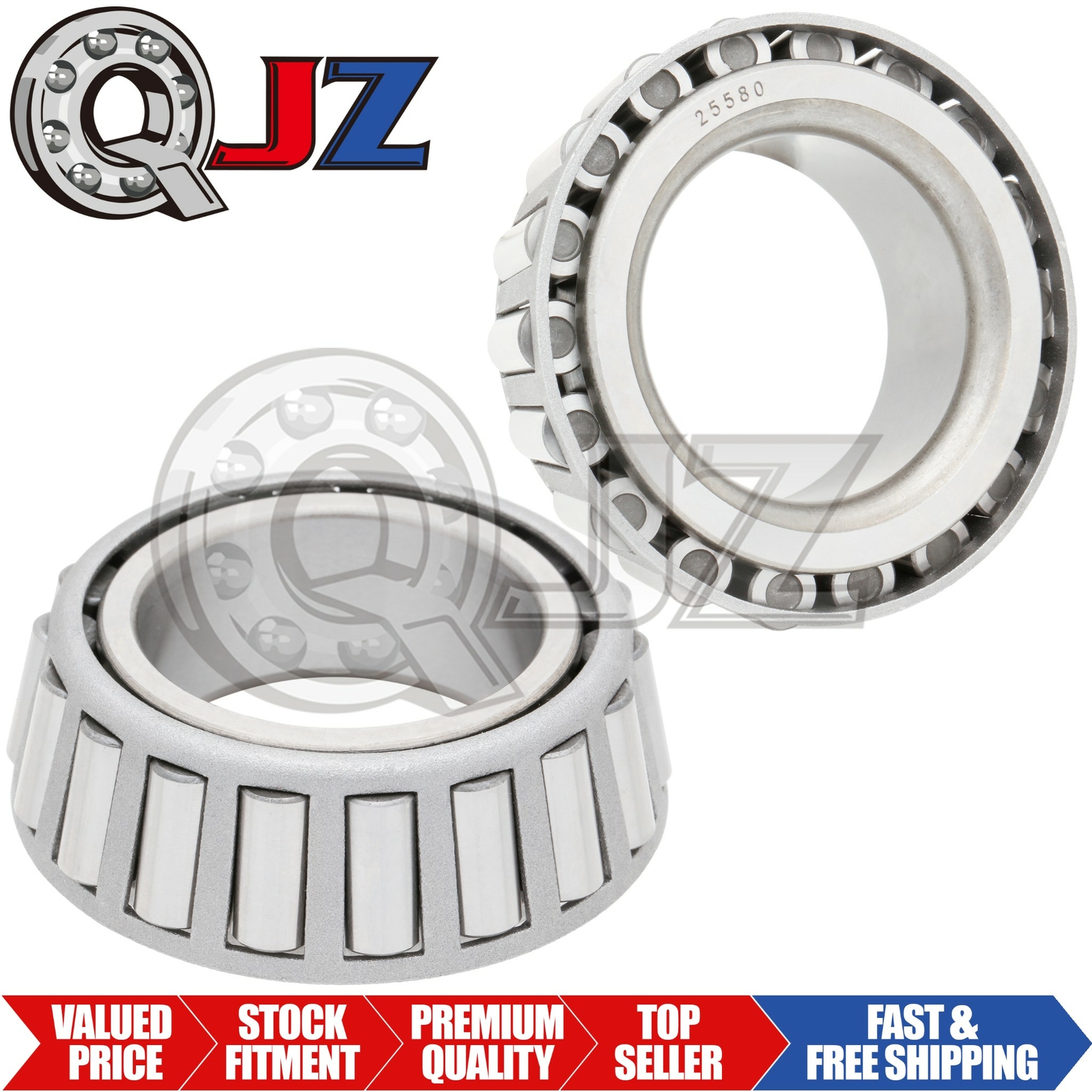 [2-Pack] 25580 Tapered Roller Inner Ring Cone 1 3/4″ (Bore) x 1.0″ (Width)